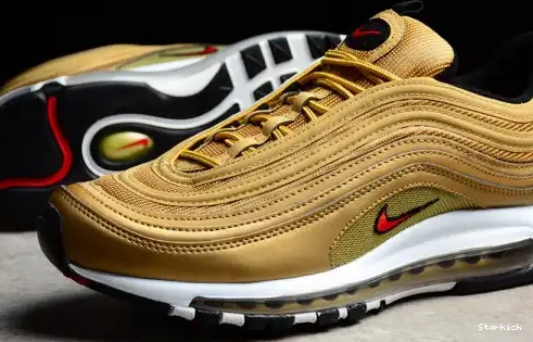 QS AIR METALLIC MAX 97 NIKE OG 884421-700 GOLD 0526